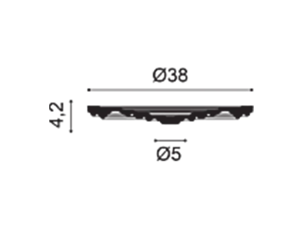 R08 Rozeta ORAC DECOR ø 38 x v 4,2 cm 1