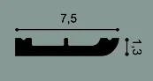 SX183F Rohová lišta ORAC DECOR Flex Cascade d 200 x v 7,5 x š 1,3 cm