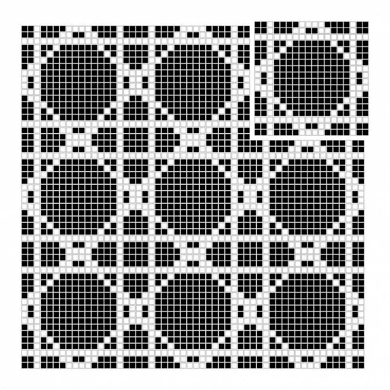 BLACK & WHITE Pure B&W Radiant 15 Mramorové mozaiky DUNIN (30,5x30,5cm/1ks)