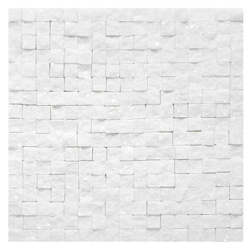 ZEN Crystal White Rock 18 Mramorová mozaika DUNIN (30,5x30,5cm/1ks)