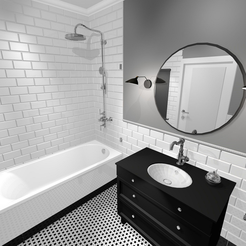 HEXAGONIC Mini Hexagon B&W Mix PREMIUM matt Gresové mozaiky DUNIN (26x30cm/1ks) 5