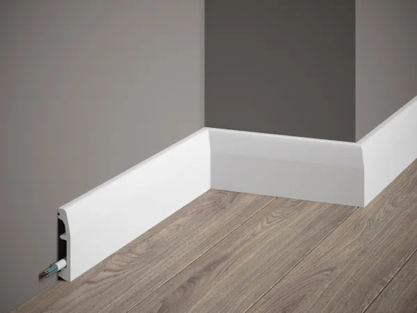 MD017P Premium podlahová lišta lakovaná MARDOM DECOR d 200 x v 6,9 x š 1,4 cm