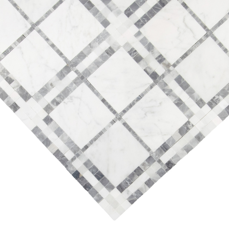 MANORIAL Carrara Tartan Mramorové mozaiky DUNIN (31x31x1cm/1ks) 3
