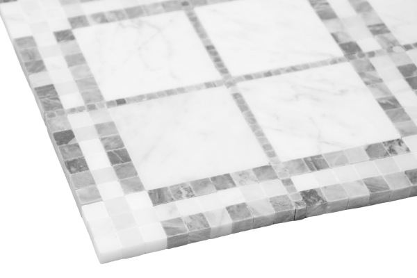 MANORIAL Carrara Tartan Mramorové mozaiky DUNIN (31x31x1cm/1ks) 4