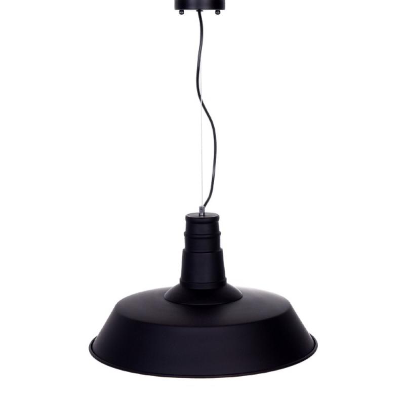 Čierna loftová kovová lampa SAGGI DEKORIKO