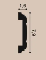 PX102 Lemovacia lišta ORAC DECOR Axxent d 200 x v 7,9 x š 1,6 cm