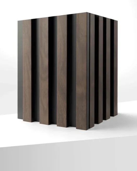 Stenové lamely LAMELIO - Vasco, imitácia dreva orech, 1ks 12,2 cm