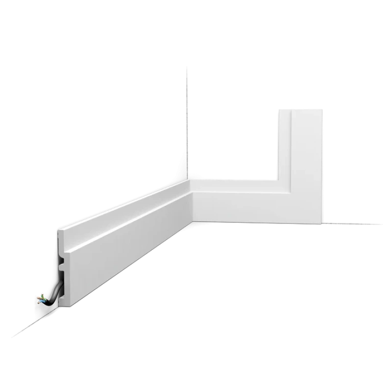 SX187 Podlahová lišta ORAC DECOR d 200 x v 7,5 x š 1,2 cm