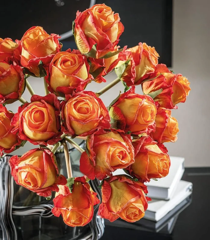 1P287 Umelý kvet Bouquet 18 roses LNN 33 h cm
