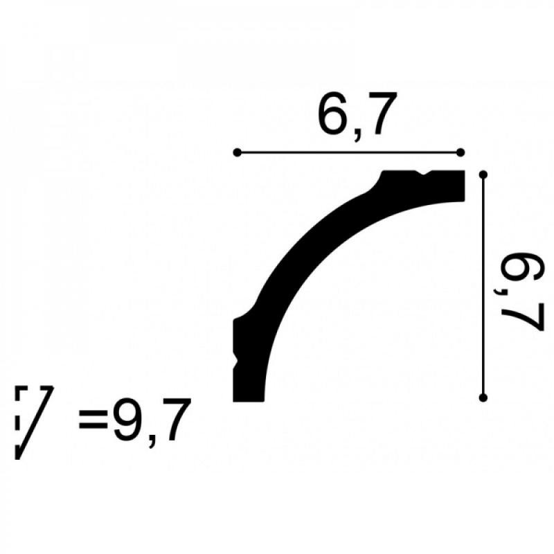 CB522N Rohová lišta ORAC DECOR d 200 x š 6,7 x v 6,7 cm 1