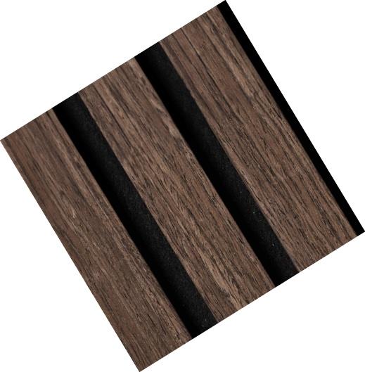 Akustické stenové lamely LAMELIO Colette - imitácia dreva orech dub OAK WALNUT-BLACK