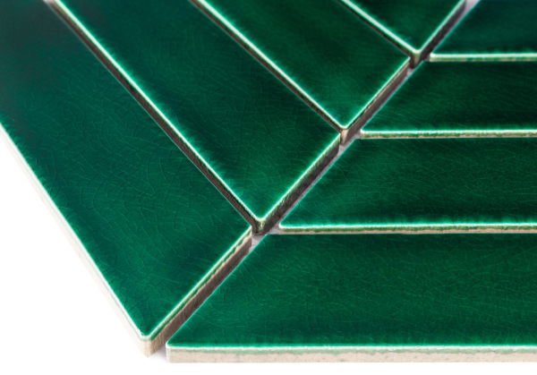 ROYAL Royal Chevron Vert Porcelánové mozaiky DUNIN (31,8x22,4cm/1ks) 1