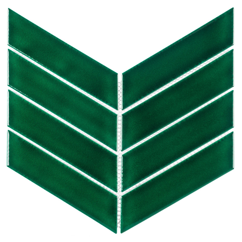ROYAL Royal Chevron Vert Porcelánové mozaiky DUNIN (31,8x22,4cm/1ks) 3