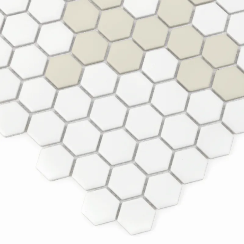 HOUSE LOVES Mini Hexagon Floret matt Keramická mozaika DUNIN (30x26cm/1ks)