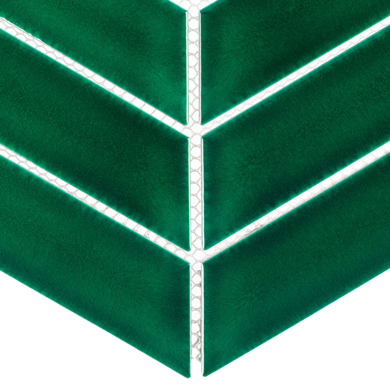 ROYAL Royal Chevron Vert Porcelánové mozaiky DUNIN (31,8x22,4cm/1ks) 2