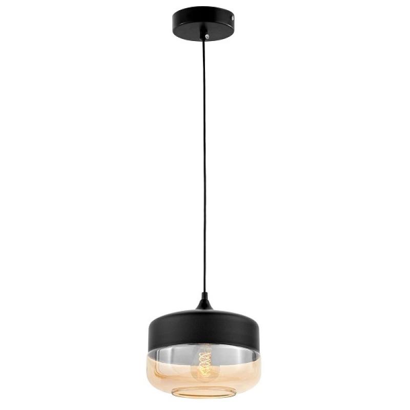 Loftová závesná lampa s jantárovým sklom v škandinávskom štýle BARLET DEKORIKO