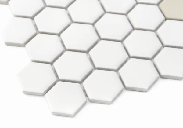HOUSE LOVES Mini Hexagon Floret matt Keramická mozaika DUNIN (30x26cm/1ks)