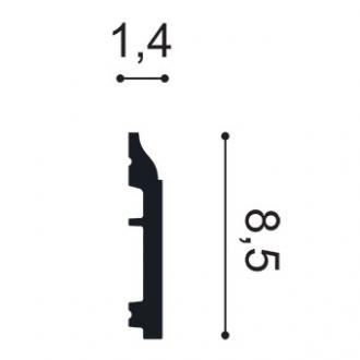 SX172 Podlahová lišta ORAC DECOR Axxent d 200 x v 8,5 x š 1,4 cm