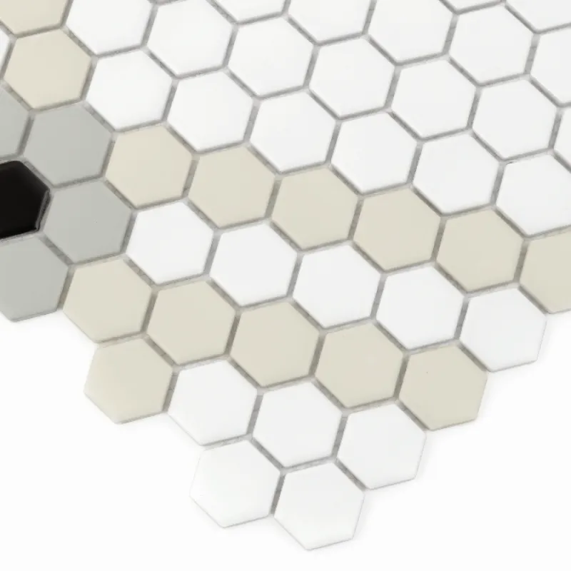 HOUSE LOVES Mini Hexagon Doublehex matt Keramická mozaika DUNIN (40,1x34,1cm/1ks)