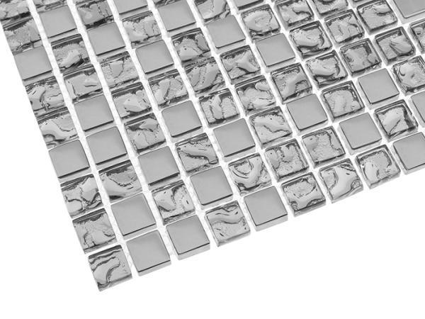 GLASS MIX DD1 Silver Mix 15 Sklenená mozaika DUNIN (30x30cm/1ks)