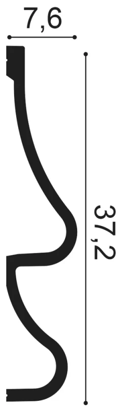 P3071 Lemovacia lišta ORAC DECOR d 200 x v 37,2 x š 7,6 cm 1