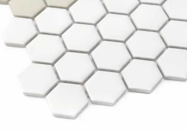 HOUSE LOVES Mini Hexagon Stripe 2.C matt Keramická mozaika DUNIN (30x26cm/1ks)