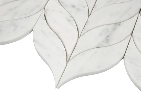 MANORIAL Carrara White Calamus Mramorová mozaika DUNIN (29,5x20x1cm/1ks)