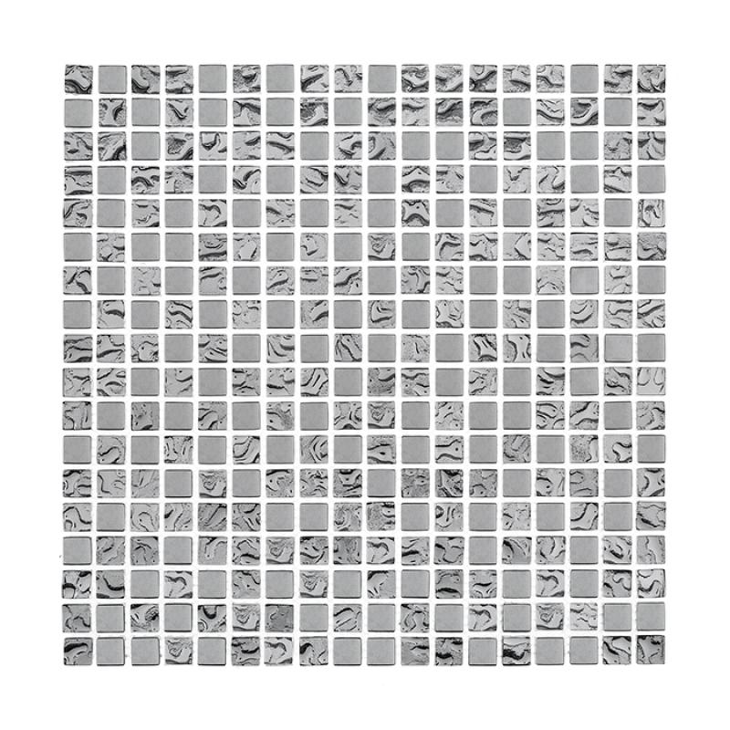 GLASS MIX DD1 Silver Mix 15 Sklenená mozaika DUNIN (30x30cm/1ks)