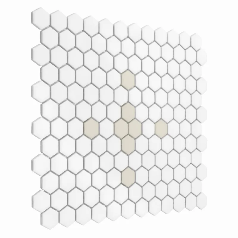 HOUSE LOVES Mini Hexagon Cleo matt Keramická mozaika DUNIN (30x26cm/1ks)