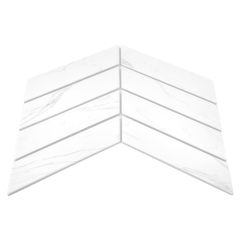 ROYAL CHEVRON Carrara matt Porcelánové mozaiky DUNIN (31,8x22,4cm/1ks) 3