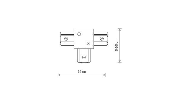 8834 PROFILE RECESSED T CONNECTOR NOW [6]