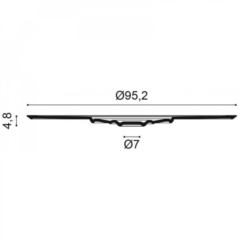 R64 Rozeta ORAC DECOR ø 95,2 x v 4,8 cm 1