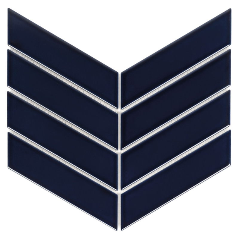 ROYAL CHEVRON Midnight Porcelánové mozaiky DUNIN (31,8x22,4cm/1ks) 3