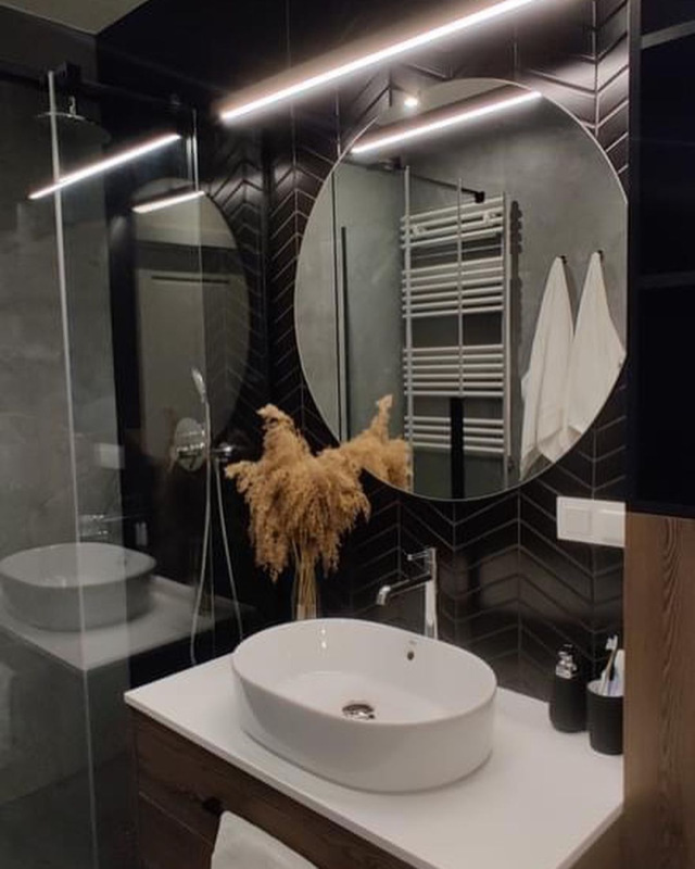 ROYAL CHEVRON Black Porcelánové mozaiky DUNIN (31,8x22,4cm/1ks) 5