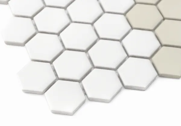 HOUSE LOVES Mini Hexagon Stripe 2.1.C matt Keramická mozaika DUNIN (30x26cm/1ks)