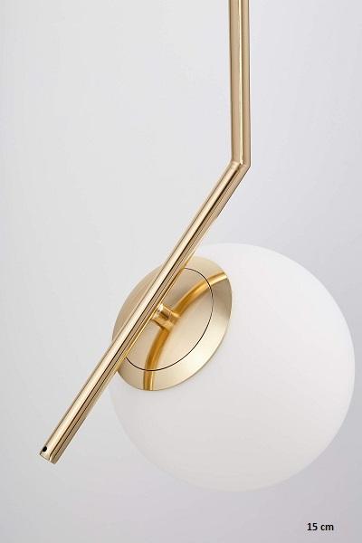 Moderná zlatá závesná lampa SORENTO DEKORIKO