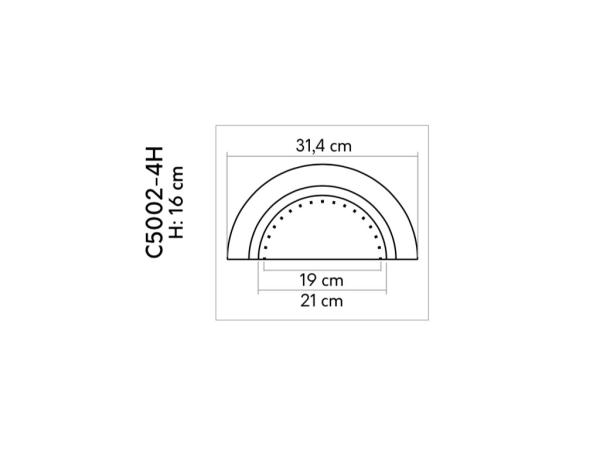 C5002-4H Ozdobný prvok MARDOM DECOR d 31 x v 16 x š 20 cm