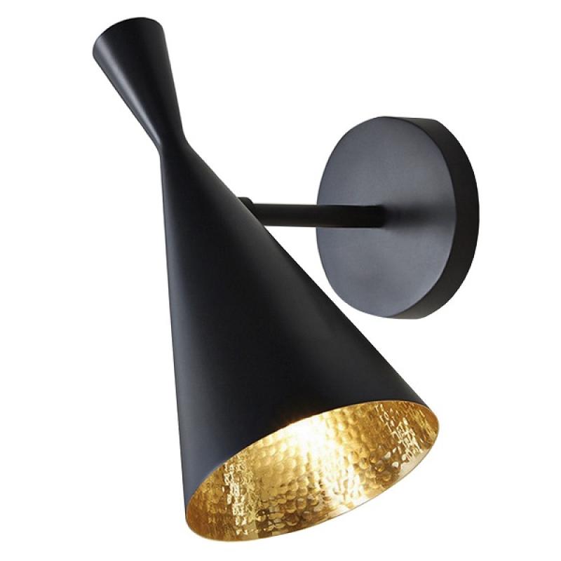 Čierne škandinávske nástenné svietidlo FOGGI W1 DEKORIKO