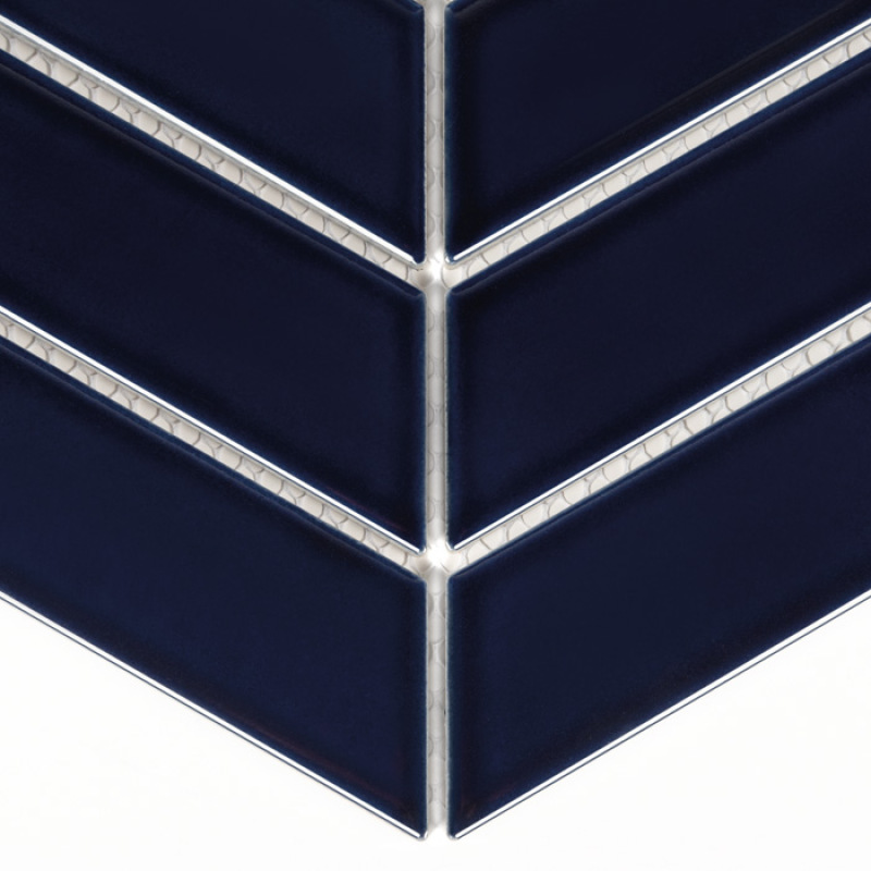 ROYAL CHEVRON Midnight Porcelánové mozaiky DUNIN (31,8x22,4cm/1ks) 2
