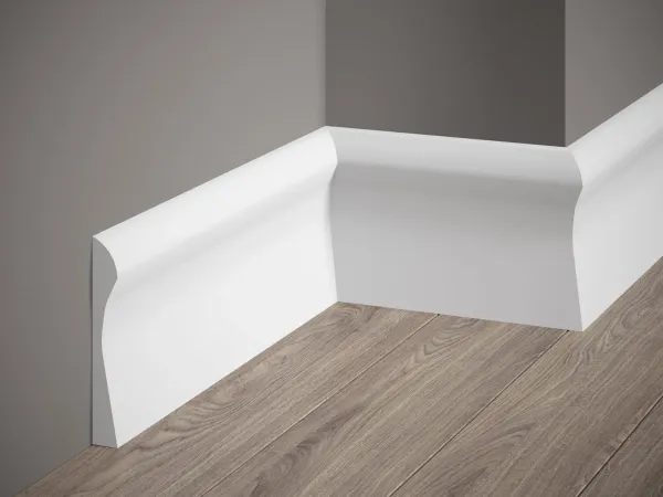 QS003P Premium podlahová lišta lakovaná MARDOM DECOR d 200 x v 12,8 x š 1,8 cm