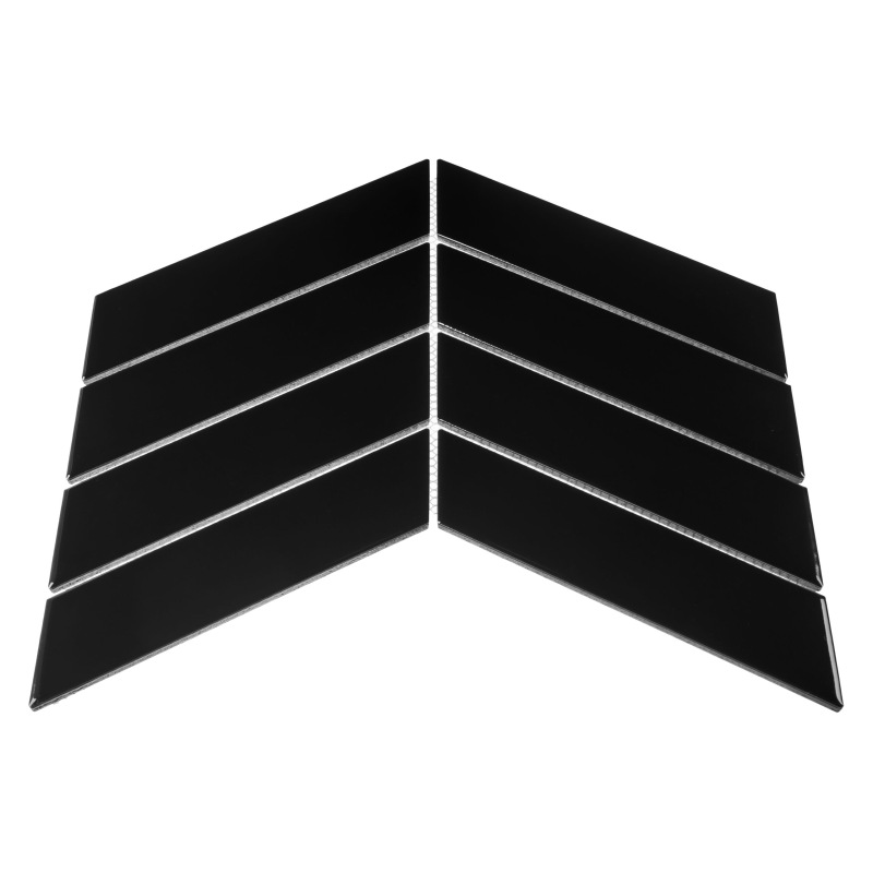 ROYAL CHEVRON Black Porcelánové mozaiky DUNIN (31,8x22,4cm/1ks) 4
