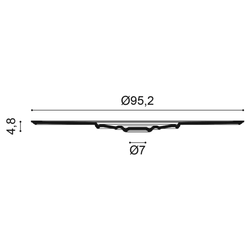 R64 Rozeta ORAC DECOR ø 95,2 x v 4,8 cm 1
