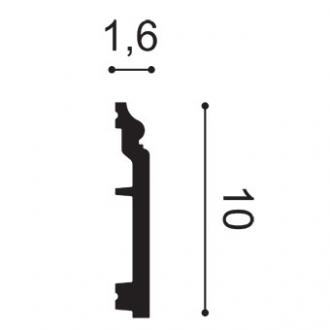 SX173 Podlahová lišta ORAC DECOR Contour d 200 x v 10 x š 1,6 cm