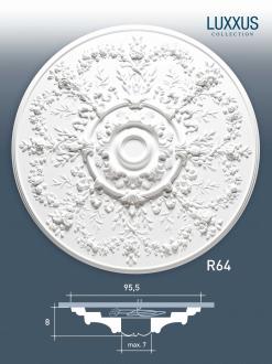 R64 Rozeta ORAC DECOR LUXXUS / ø 95,2 cm x v 4,8 cm