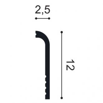 SX185 Podlahová lišta ORAC DECOR Cascade d 200 x v 12 x š 2,5 cm