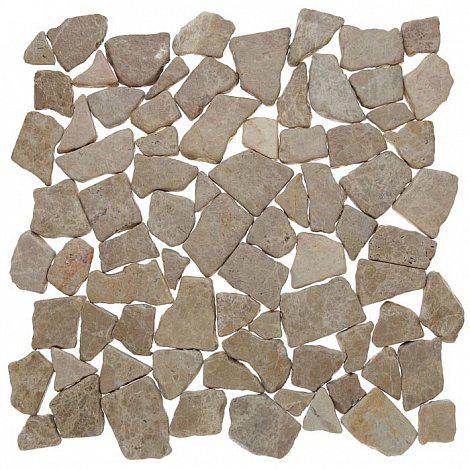 ZEN Grind Stone Beige Mramorová mozaika DUNIN (30,5x30,5x1cm/1ks)