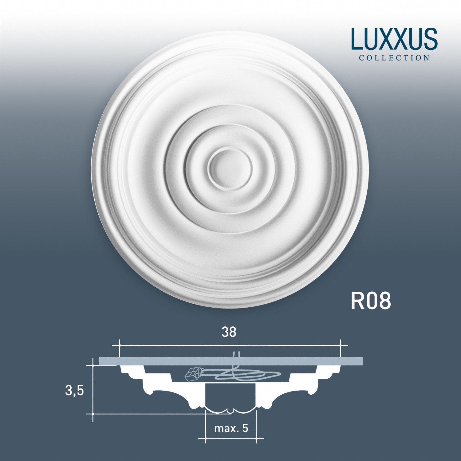 R08 Rozeta ORAC DECOR LUXXUS / ø 38 cm x v 4,2 cm